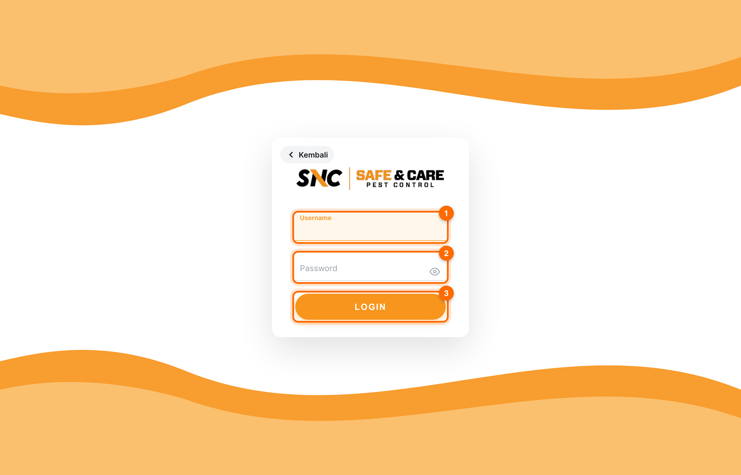 Langkah 2: Cara masuk ke panel SafenCare (Admin, Supervisor, Gudang)